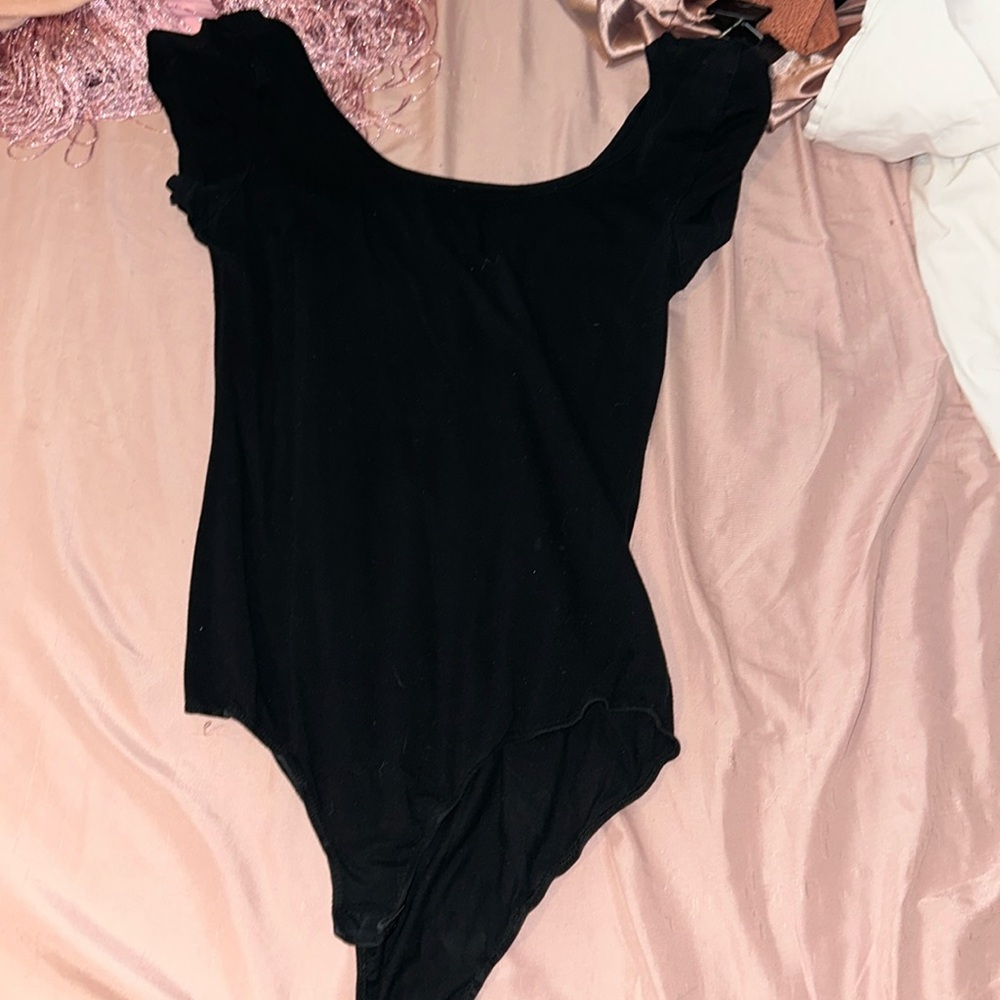 Basic black bodysuit